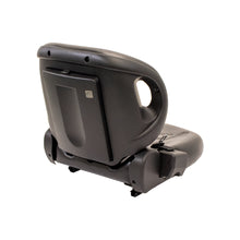 Uni Pro 58 Forklift Seat | Black Vinyl | Orange Seatbelt