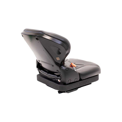 Uni Pro 437 Forklift Seat With Suspension | Black Vinyl | Orange Seatbelt