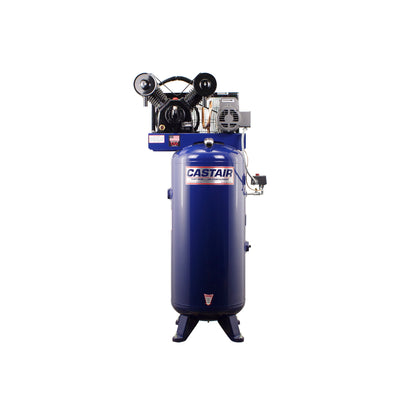 CASTAIR Compressor | Commercial Series | 60-Gal. Vertical | 5HP 1-Phase 230V | 18.3CFM @ 100PSI