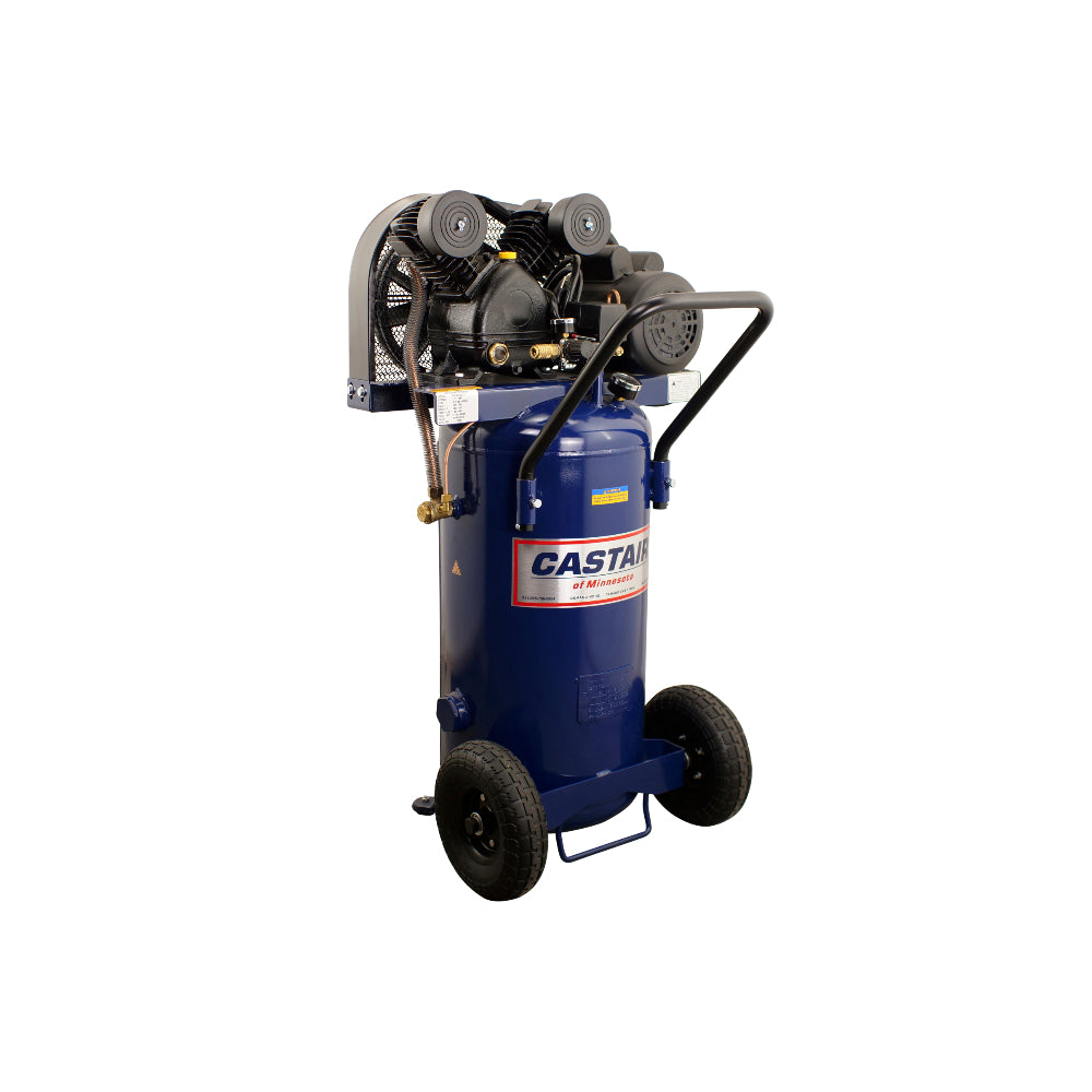 CASTAIR Compressor | Garage Series | 20 Gal. Vertical Portable | 2HP - 1 Phase 115V