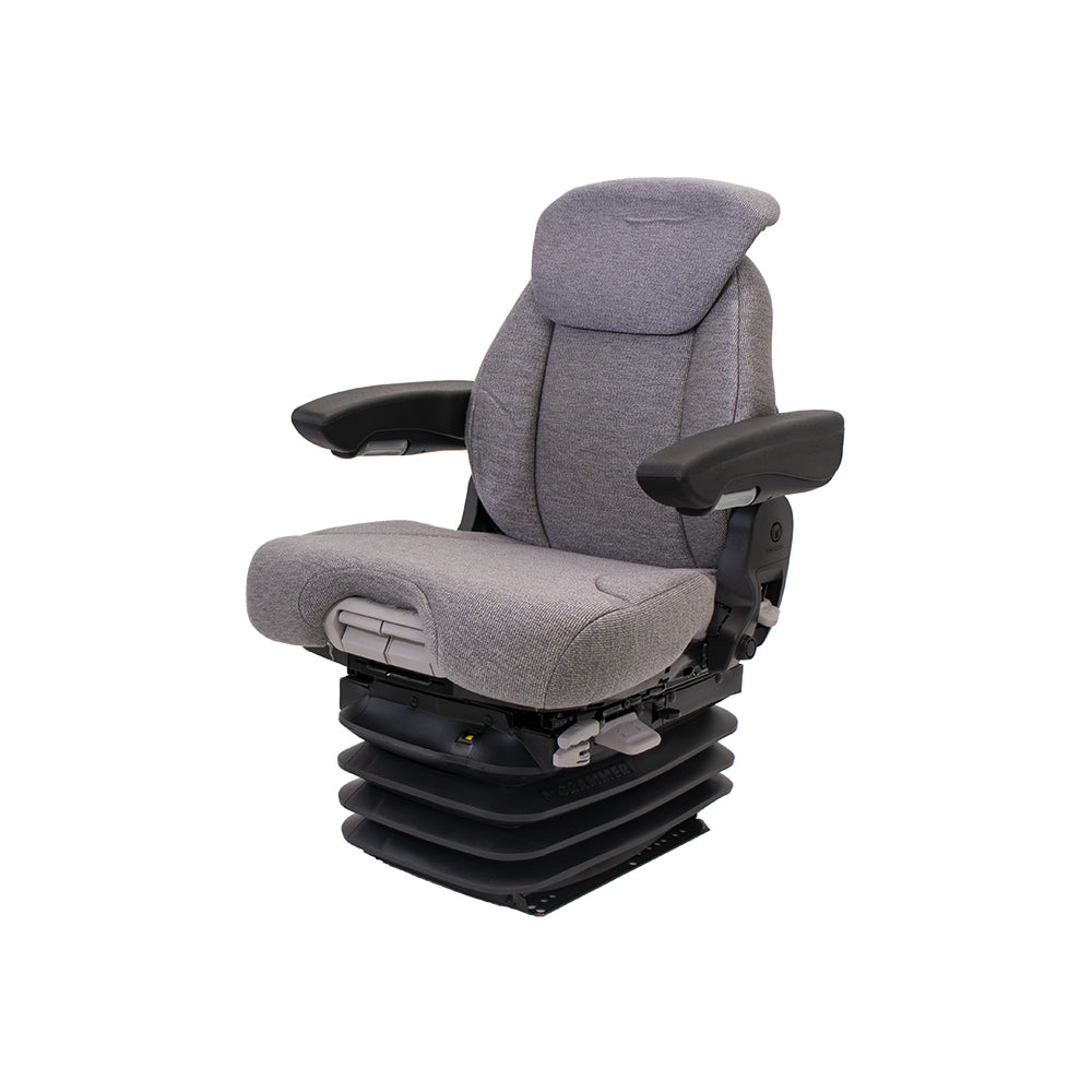 Uni Pro Case IH 71-89 Magnum/9200-9300 1061 Air Suspension Seat with Integrated Swivel | Gray Fabric
