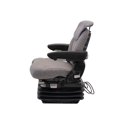 Uni Pro Case IH 71-89 Magnum/9200-9300 1061 Air Suspension Seat with Integrated Swivel | Gray Fabric