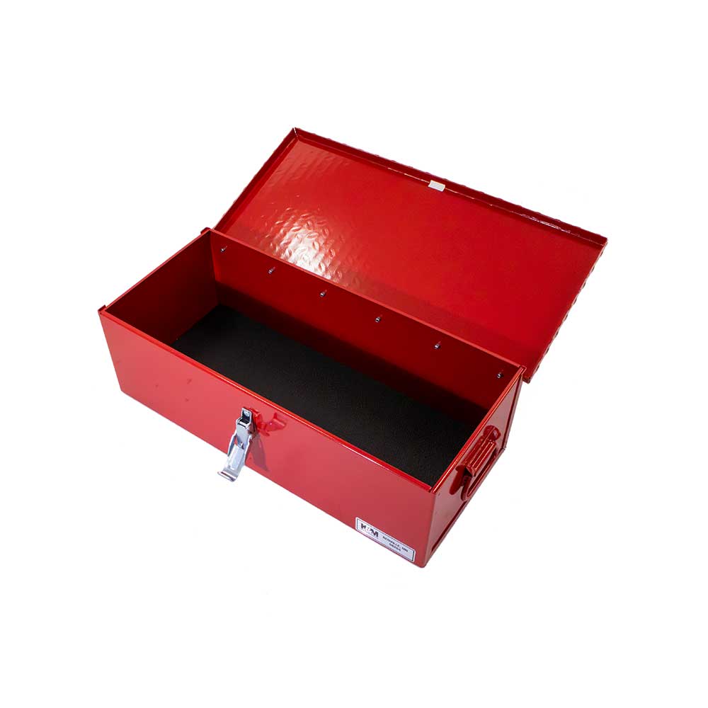 K&M Mfg #30 Toolbox | 23-In. x 10-In. x 7-In. | Red Powder Coat