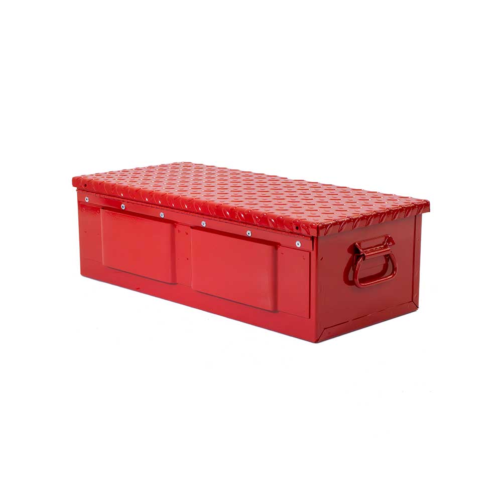 K&M Mfg #30 Toolbox | 23-In. x 10-In. x 7-In. | Red Powder Coat