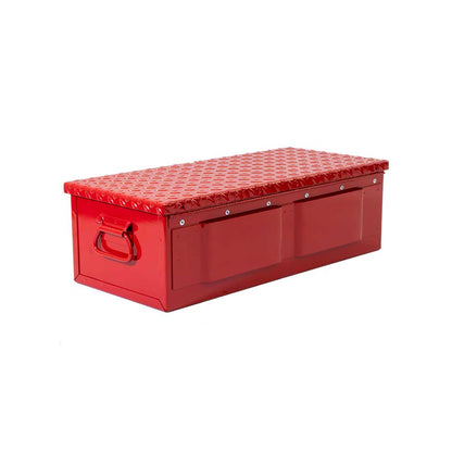 K&M Mfg #30 Toolbox | 23-In. x 10-In. x 7-In. | Red Powder Coat