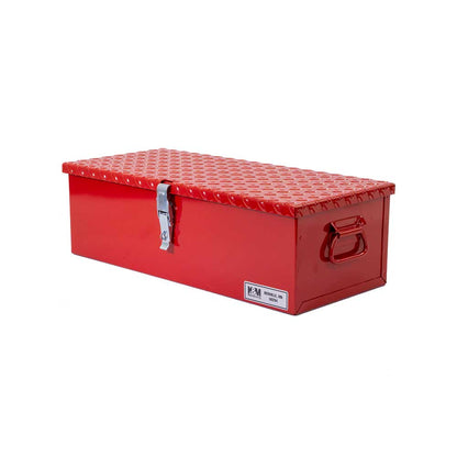 K&M Mfg #30 Toolbox | 23-In. x 10-In. x 7-In. | Red Powder Coat