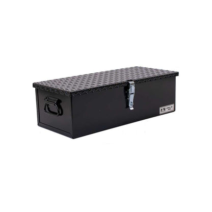 K&M Mfg #30 Toolbox | 23-In. x 10-In. x 7-In. | Black Powder Coat