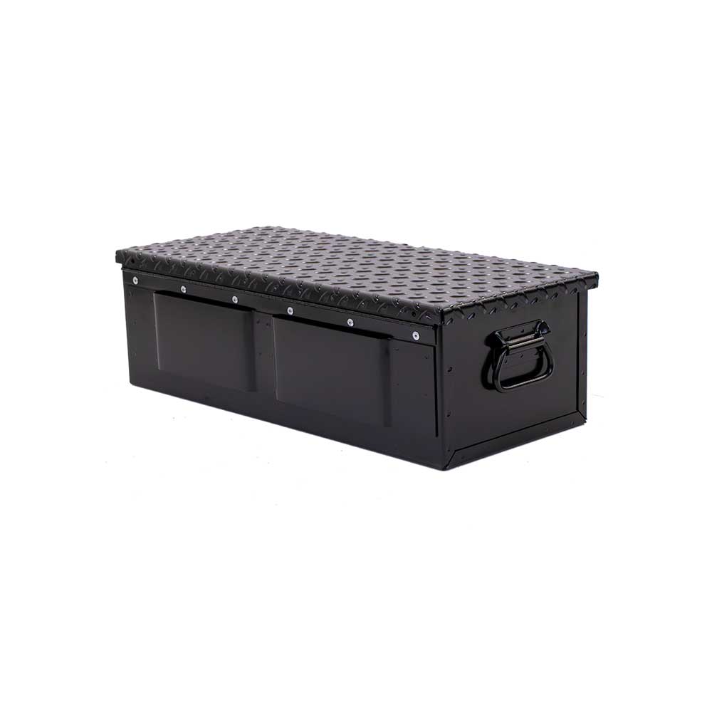 K&M Mfg #30 Toolbox | 23-In. x 10-In. x 7-In. | Black Powder Coat