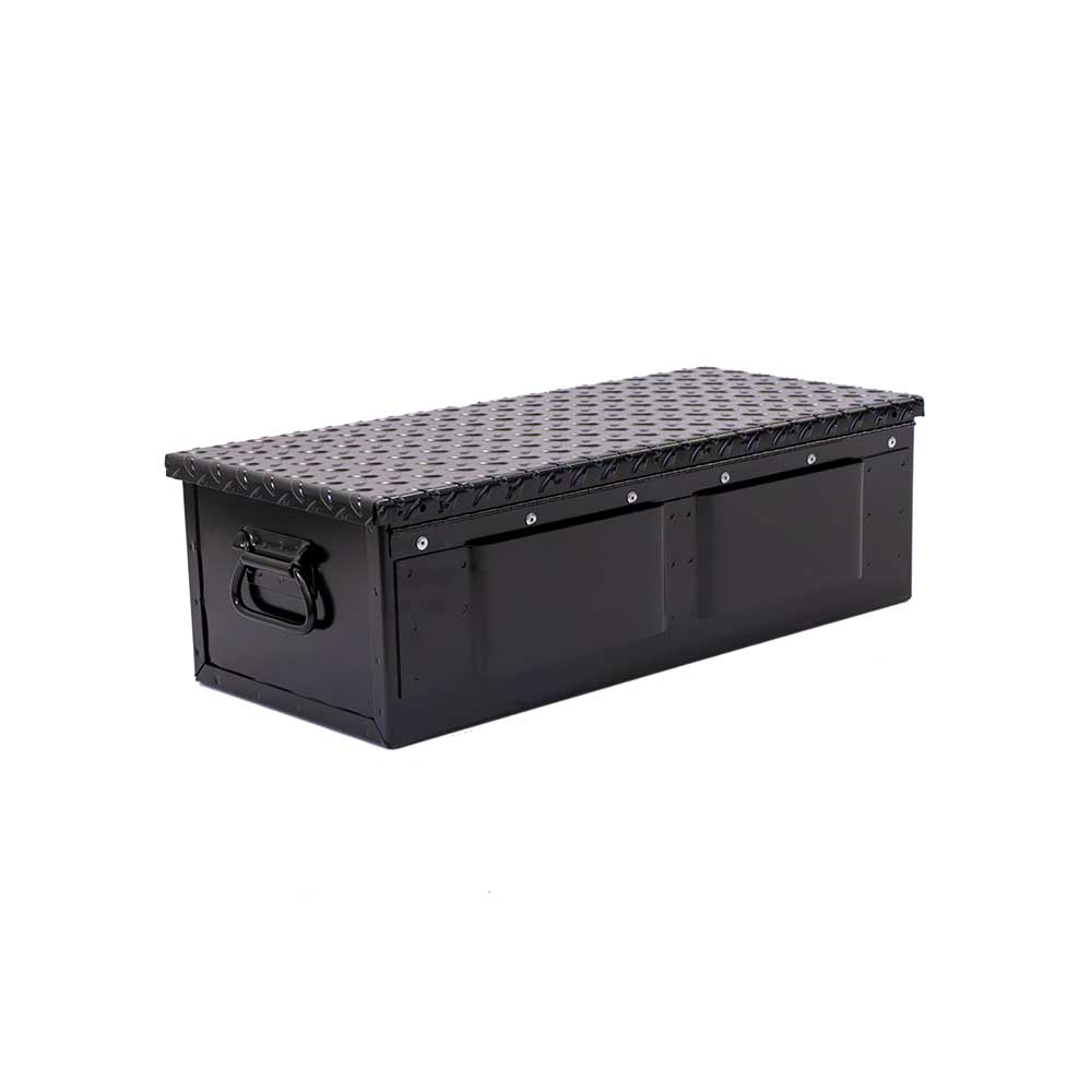 K&M Mfg #30 Toolbox | 23-In. x 10-In. x 7-In. | Black Powder Coat