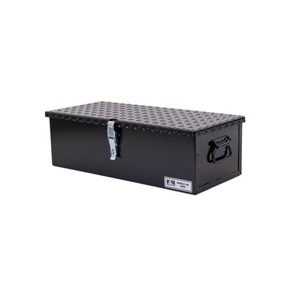 K&M Mfg #30 Toolbox | 23-In. x 10-In. x 7-In. | Black Powder Coat