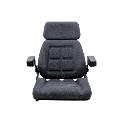Pilot | Seat Top | Armrests | Slide Rails | Gray Fabric | 7616