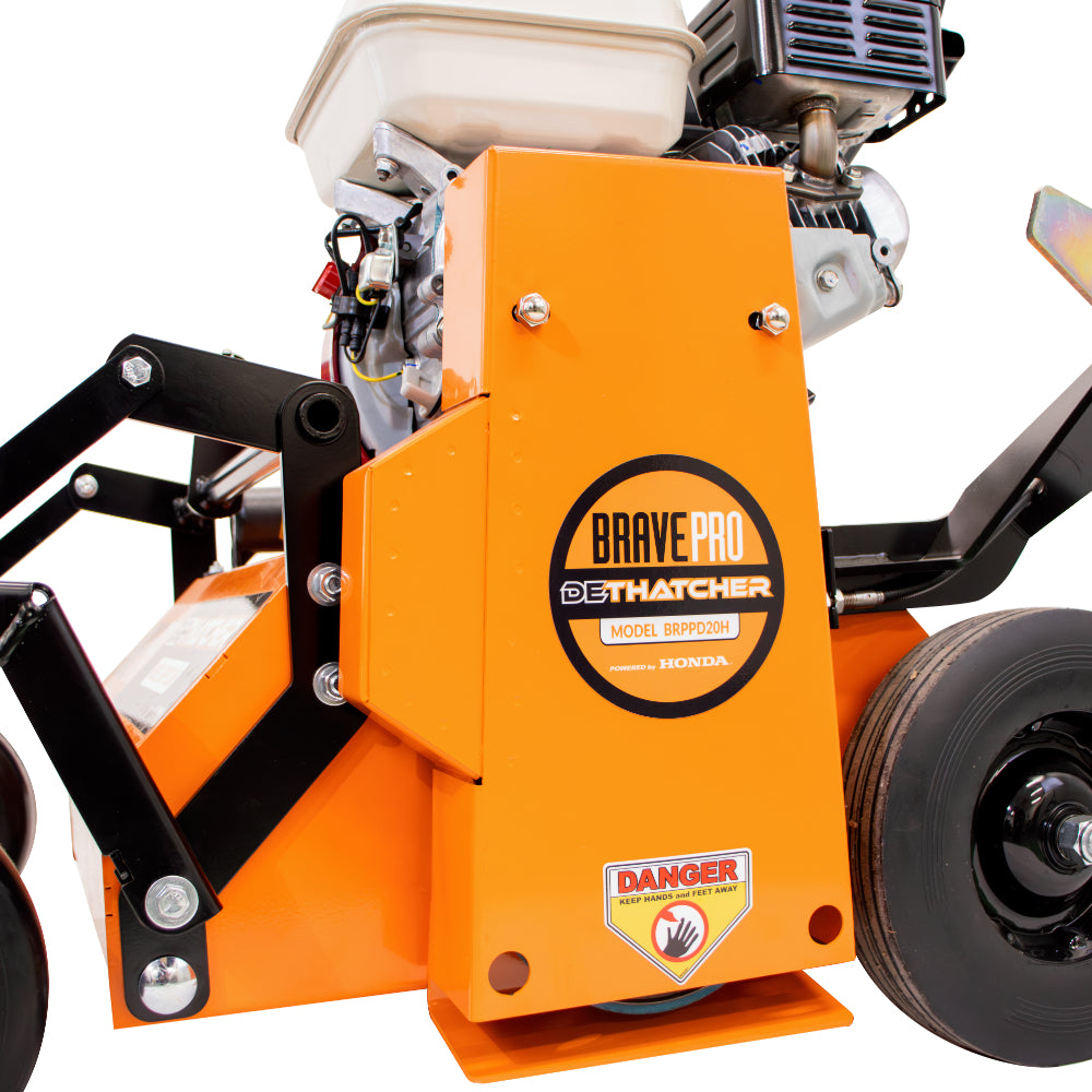 BravePro "U Turn" Power Rake Dethatcher | 20 In. Width | GX160