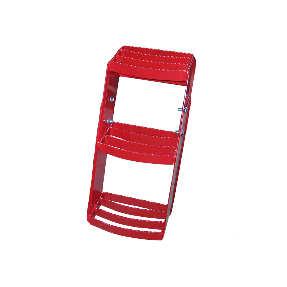 K&M Mfg Step Kit for International Harvester 06-66 Series Tractors | No Cab | 3-Step Unit | RH | Red