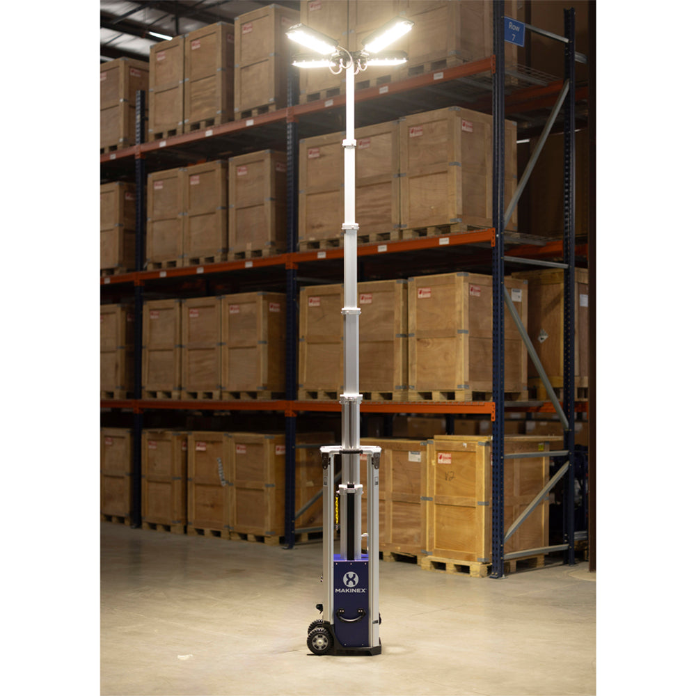 Makinex | Sierra Light Tower | 16.5 Ft | 112,000 Lumens