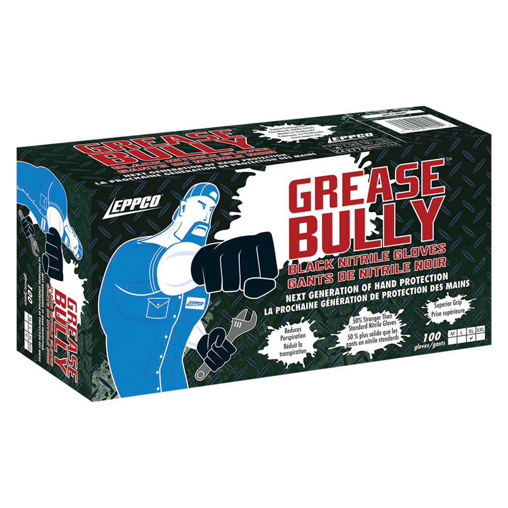 Grease Bully Nitrile Glove | Black | 6 Mil | XL | Box of 100