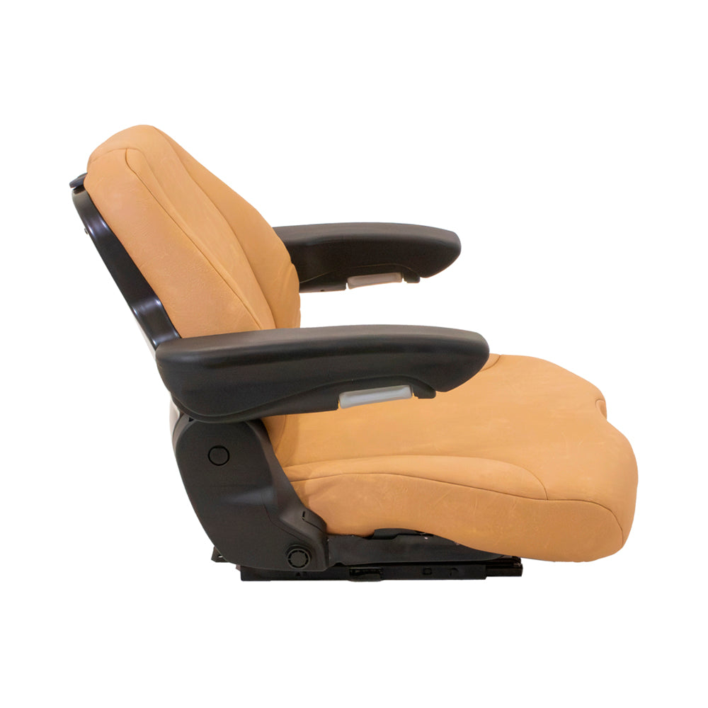 Uni Pro | 741 Seat Top | Integrated Swivel | Operator Presence Switch | Tan Vinyl