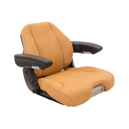 Uni Pro | 741 Seat Top | Integrated Swivel | Operator Presence Switch | Tan Vinyl