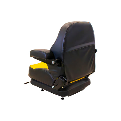 Uni Pro | Low Profile Seat and Mechanical Suspension | Armrests | Black/Yellow Vinyl | GWG311577