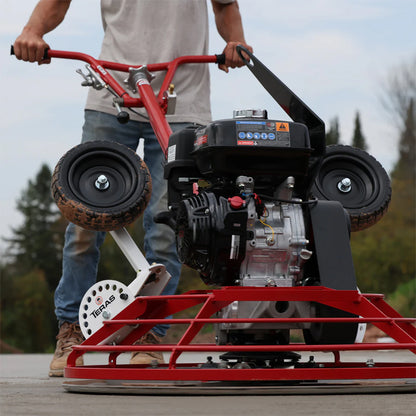 Teras | Landing Gear 36 In. Universal Trowel Wheel Kit | 10 In. Flat-Free Tires | TMC02