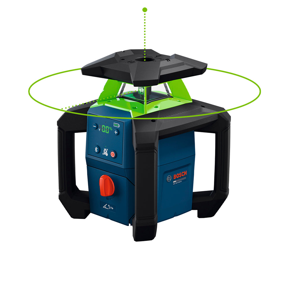 Bosch | MT Leveling Exterior | 18V Green-Beam H/V Rotary Laser Kit | GRL18V-34K