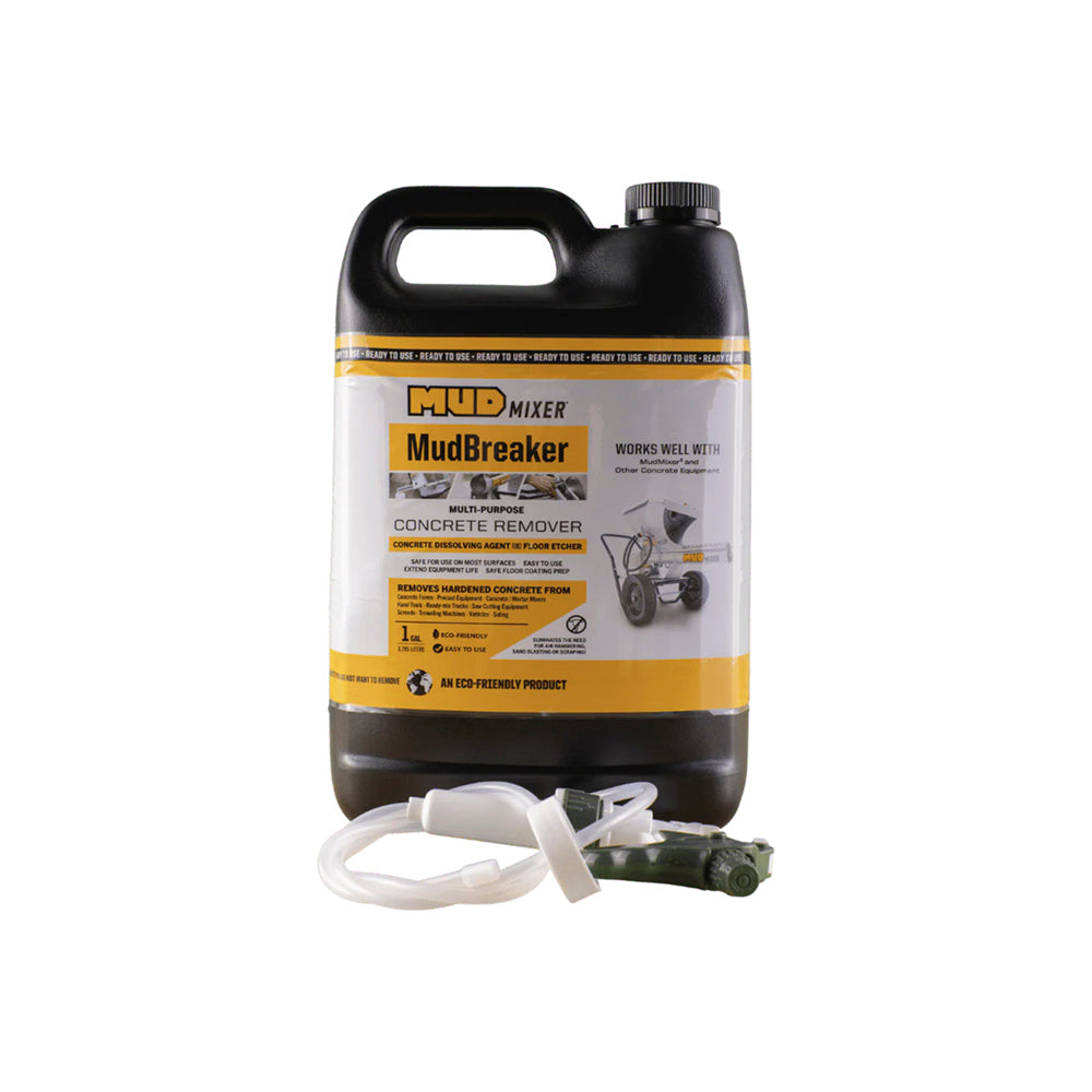 MudMixer | MudBreaker Concrete Remover and Dissolver | 1 Gallon | MMBR-1281