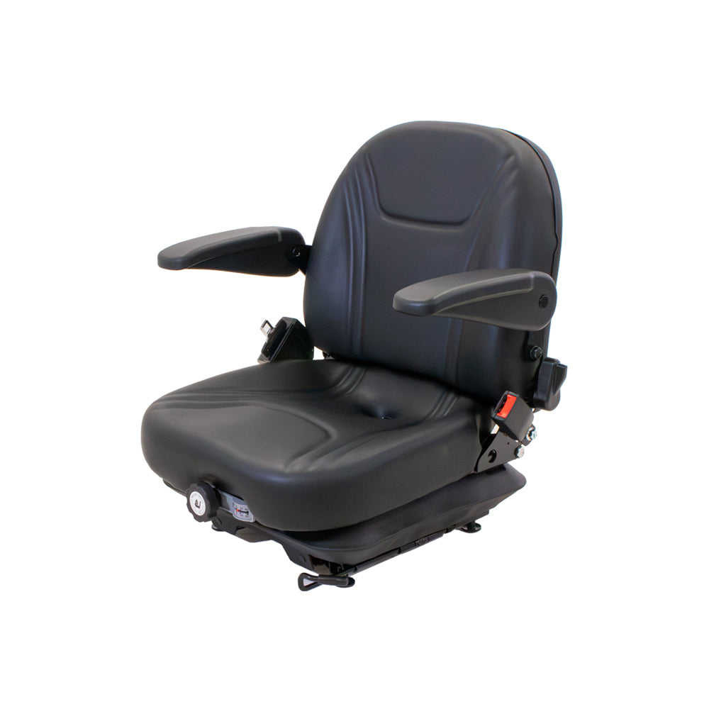 Uni Pro | Low-Profile Mechanical Suspension Seat | Armrests | OPS | Black Vinyl | GWG311585