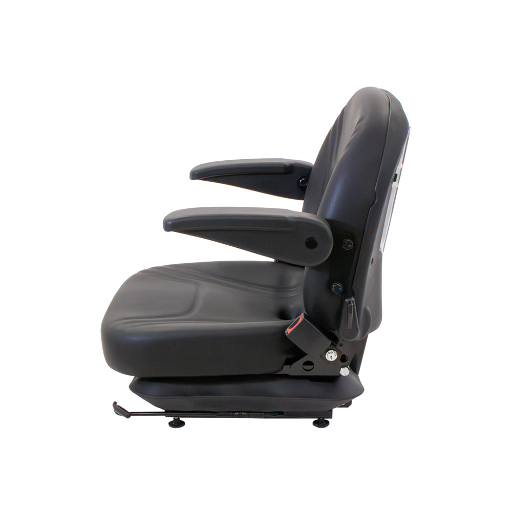 Uni Pro | Low-Profile Mechanical Suspension Seat | Armrests | OPS | Black Vinyl | GWG311585