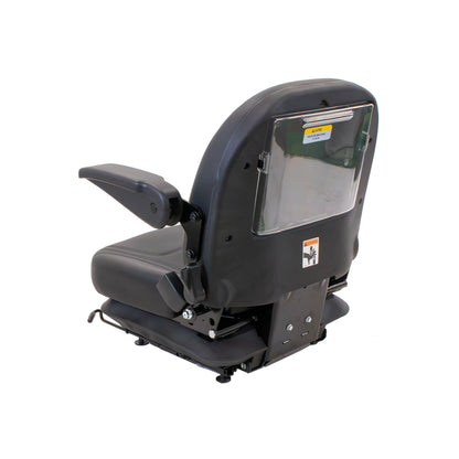 Uni Pro | Low-Profile Mechanical Suspension Seat | Armrests | OPS | Black Vinyl | GWG311585