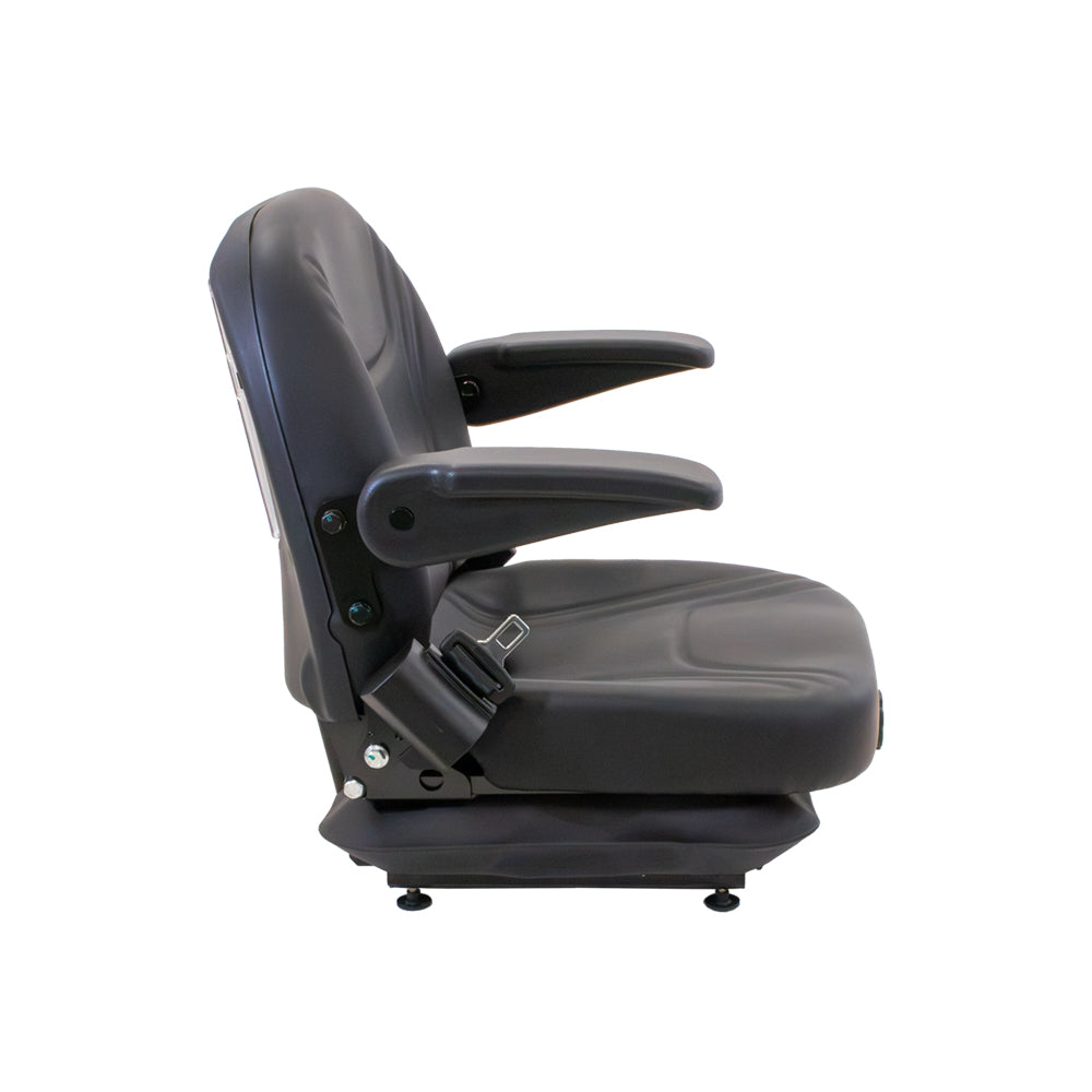Uni Pro | Low-Profile Mechanical Suspension Seat | Armrests | OPS | Black Vinyl | GWG311585