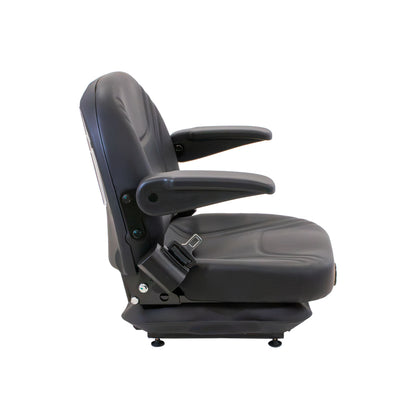 Uni Pro | Low-Profile Mechanical Suspension Seat | Armrests | OPS | Black Vinyl | GWG311585