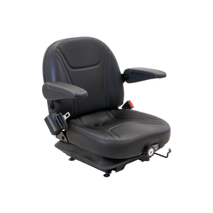 Uni Pro | Low-Profile Mechanical Suspension Seat | Armrests | OPS | Black Vinyl | GWG311585