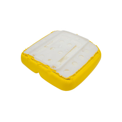 Uni Pro | Big Farmer Seat Cushion | Yellow Vinyl | GPR112965