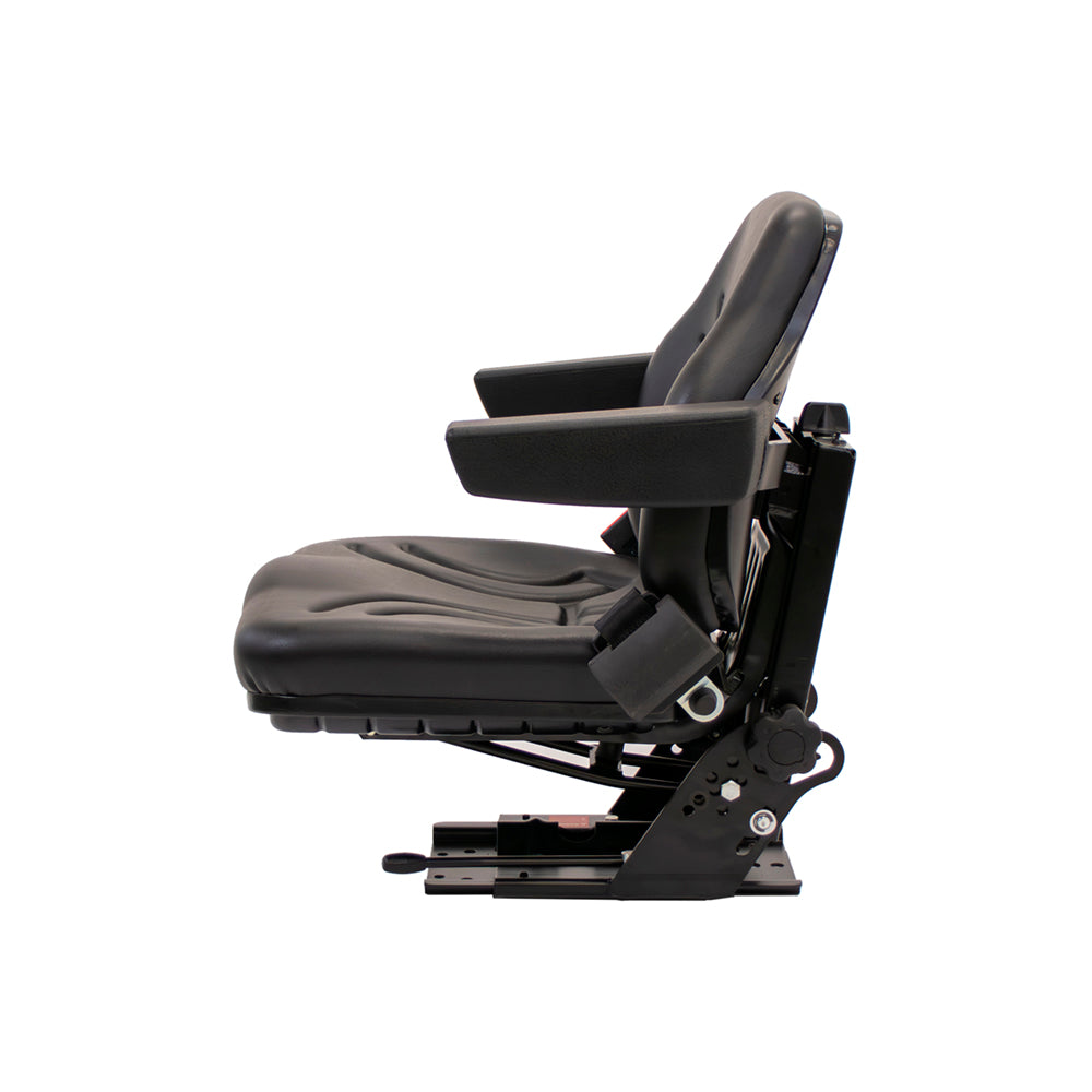 Uni Pro | Big Farmer Suspension Seat Assembly | Seat Belt | Armrests | Black Vinyl | GWG311534