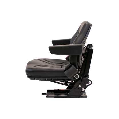 Uni Pro | Big Farmer Suspension Seat Assembly | Seat Belt | Armrests | Black Vinyl | GWG311534