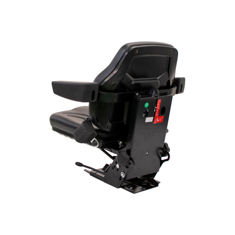 Uni Pro | Big Farmer Suspension Seat Assembly | Seat Belt | Armrests | Black Vinyl | GWG311534