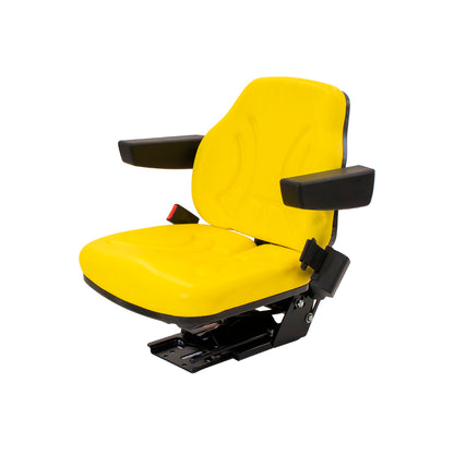 Uni Pro | Big Farmer Suspension Seat Assembly | Seat Belt | Armrests | Yellow Vinyl | GWG311560