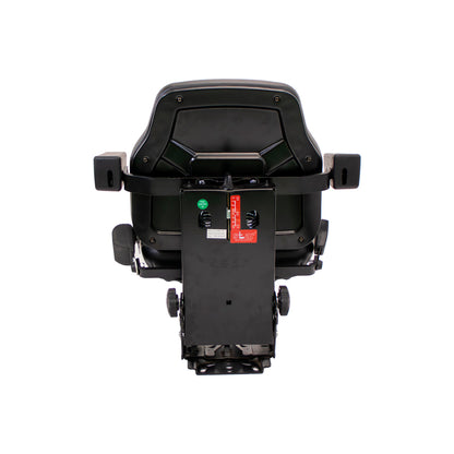 Uni Pro | Big Farmer Suspension Seat Assembly | Seat Belt | Armrests | Black Vinyl | GWG311534