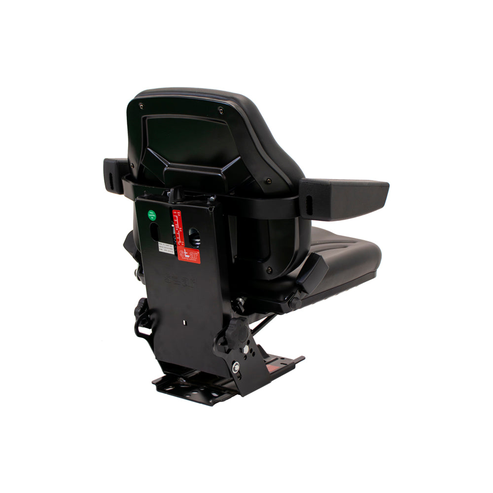 Uni Pro | Big Farmer Suspension Seat Assembly | Seat Belt | Armrests | Black Vinyl | GWG311534
