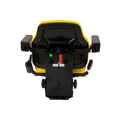 Uni Pro | Big Farmer Suspension Seat Assembly | Seat Belt | Armrests | Yellow Vinyl | GWG311560