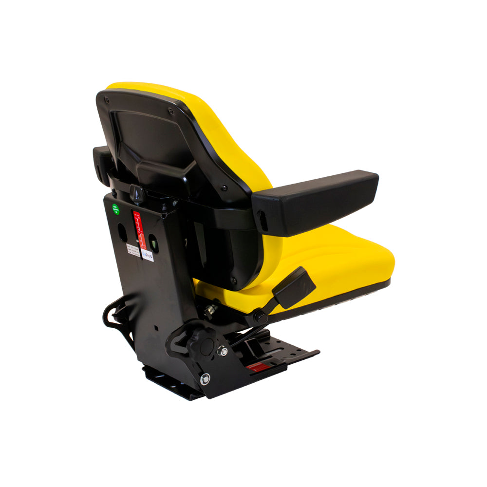 Uni Pro | Big Farmer Suspension Seat Assembly | Seat Belt | Armrests | Yellow Vinyl | GWG311560