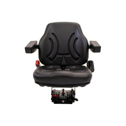 Uni Pro | Big Farmer Suspension Seat Assembly | Seat Belt | Armrests | Black Vinyl | GWG311534