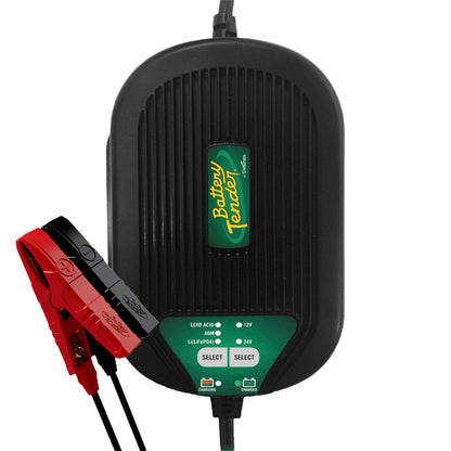 Battery Tender | Selectable Waterproof Battery Charger | 12/24-Volt | 5A/2.5A | 022-0258-DL-WH