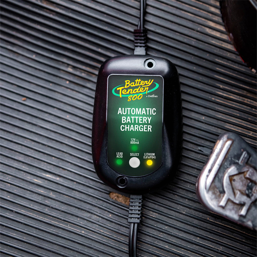 Battery Tender | Weatherproof Battery Charger | 12-Volt | 800mA | 022-0150-DL-WH