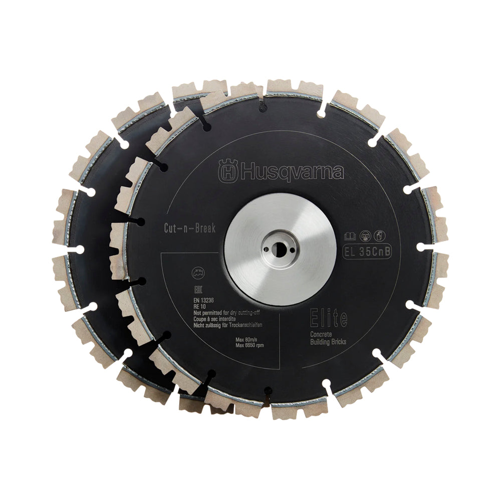 Husqvarna | EL35 Cut-n-Break | Diamond Saw Blades | Set of 2 Blades | 597808001