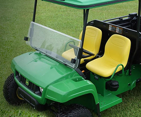 CoolTops Folding Front Windshield | John Deere Gator | 3/16-In. High Impact Acrylic