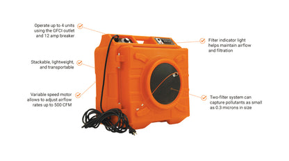 Brave Portable Hepa Air Scrubber | Electric