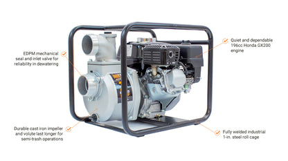 BravePro Semi-Trash Pump | 3 In. | Honda GX160