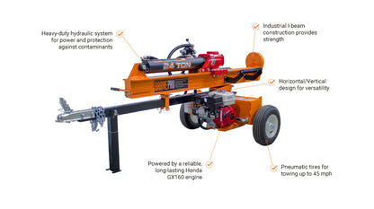 BravePro Log Splitter | 24-Ton | Honda GX160