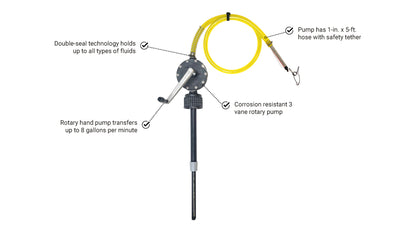 FLO-FAST | Flo-Fast Container Pro Model Pump | Telescoping Fits 5 - 15 Gallon Container