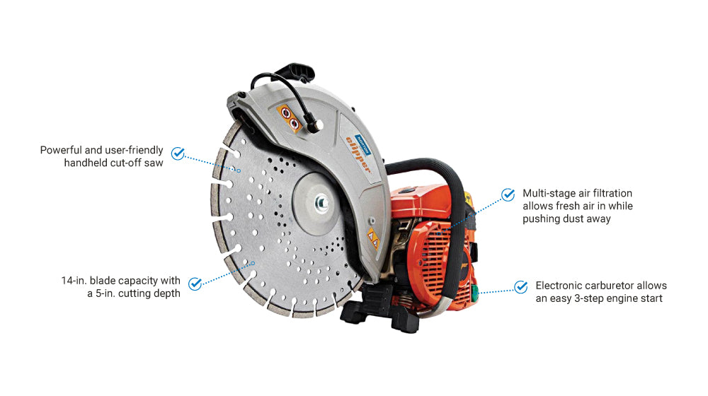 Norton Clipper Cutoff Saw | 14 In. | 2 Cycle 5.4HP